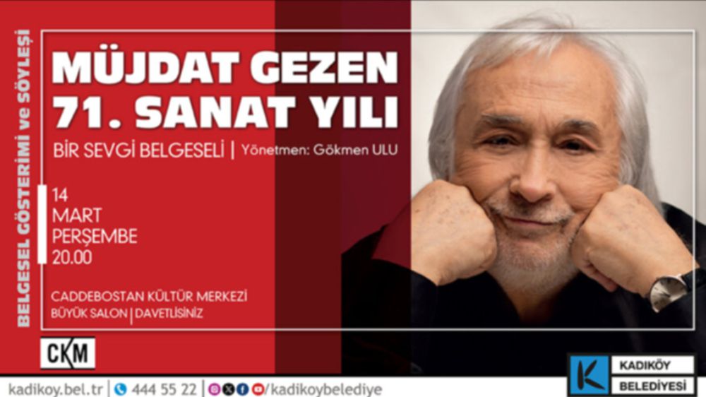 Müjdat Gezen 71. sanat yılını Kadıköy’de kutlayacak