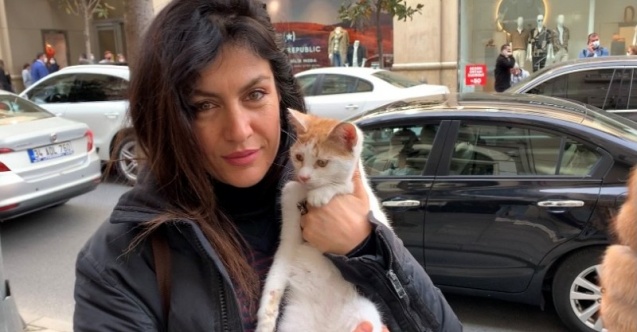 Ekinci kediyi evine götürdü