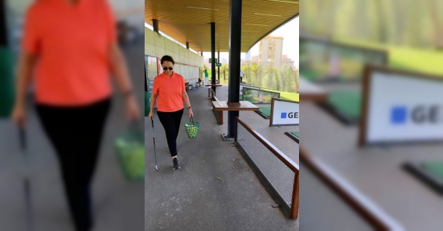 Hülya Avşar golfe merak sardı&nbsp;