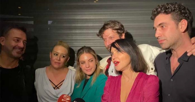 Yasak Elma&#39;nın yıldızları bakın nerede görüntülendiler