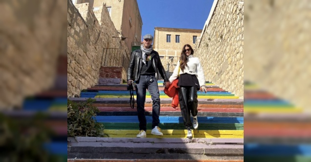 Başak Dizer ve Kıvanç Tatlıtuğ çiftinden romantik tarihi gezi