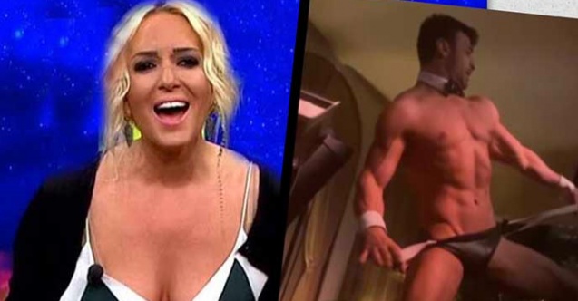 Yeni yaşını yarı çıplak garsonlarla birlikte kutladı