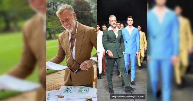 Kendi defilesinde modellik yaptı