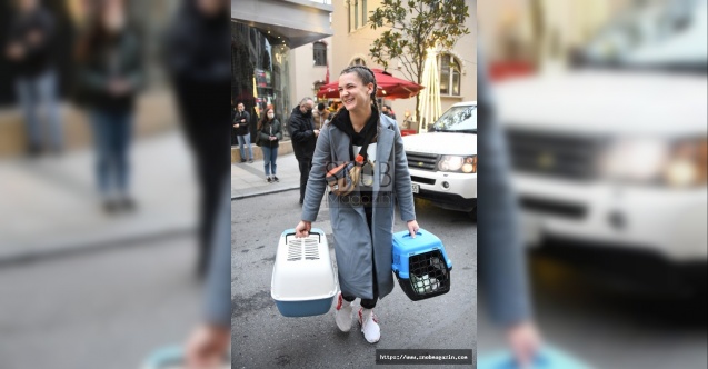 Nisa Bölükbaşı, kedilerini arkadaşına emanet etti