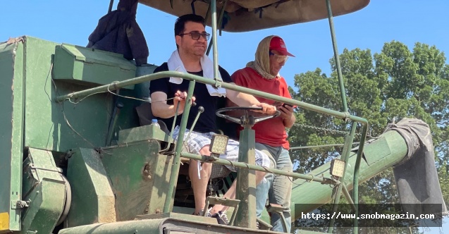 Kendi buğdayını kendisi biçiyor