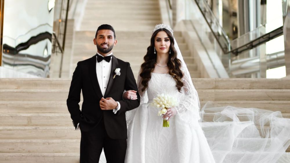 Milli futbolcu Umut Meraş ile Merve Aydemir evlendi