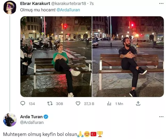 Arda Turan'ın Ebrar Karakurt'a yanıtı gündem oldu!