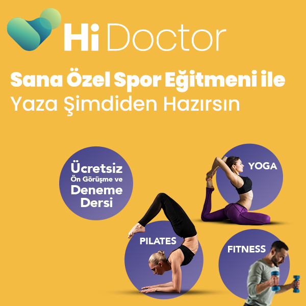 HiDoctor ile kişisel fitness/pilates ve yoga eğitmeniniz bir tıkla evinizde!