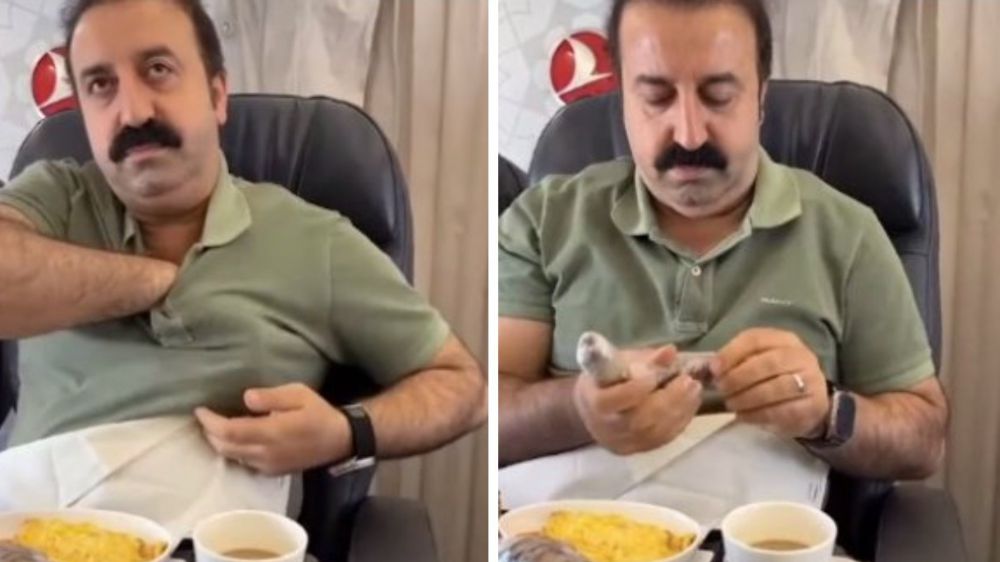 Uçakta göğsünden çıkardığı şırdanı yediği için eleştirilen Mehmet Sur'a büyük şok!