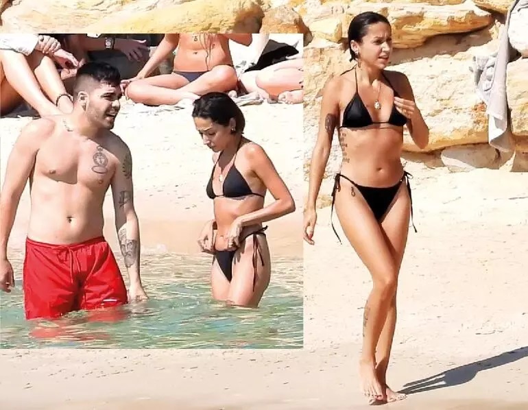 Zeynep Bastık Çeşme'de bikinili görüntülendi