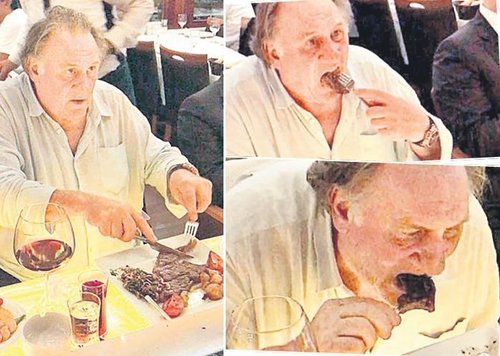 Dünyaca ünlü Fransız oyuncu Gerard Depardieu kebap yemek için bir günlüğüne İstanbul'a geldi