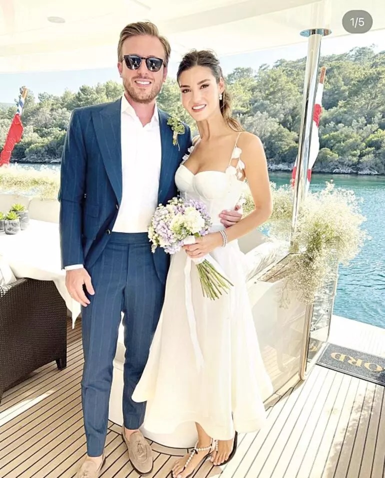 Ünlü çift Alara Mildon ile Doğukan Dudaroğlu evlendi