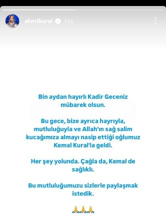 Ünlü çift Ahmet Kural-Çağla Gizem Şahin bebeklerini kucağına aldı