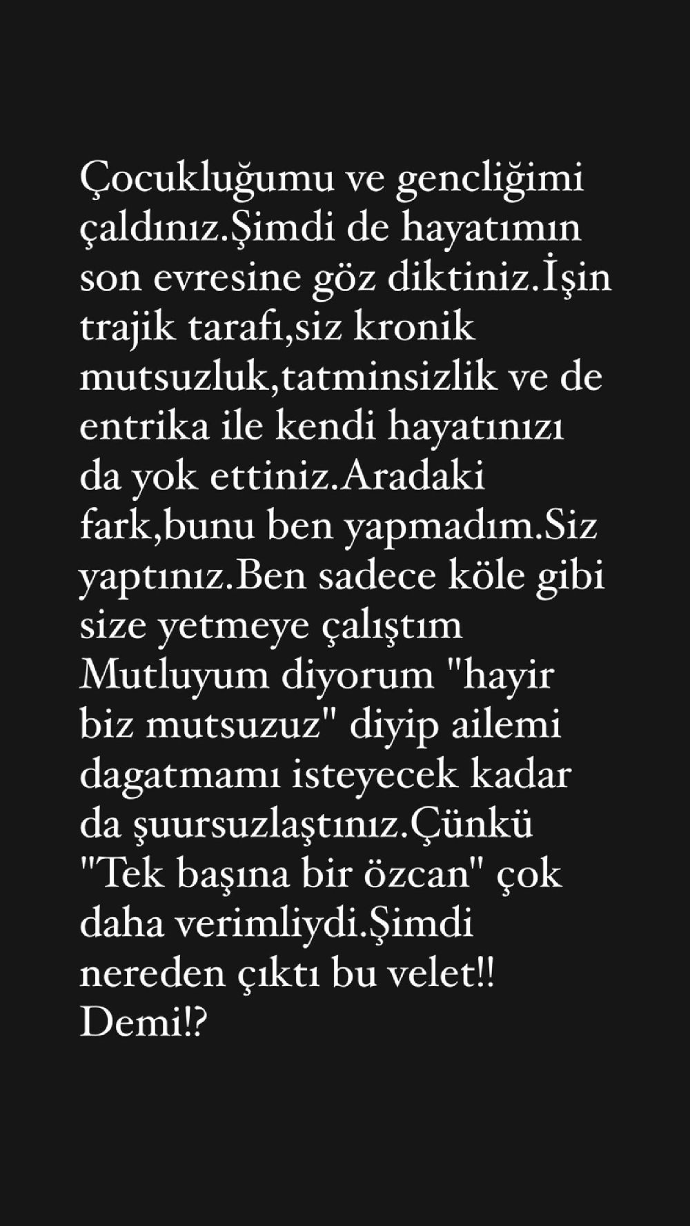 Özcan Deniz'den ailesine zehir zemberek sözler! 47 paylaşım yaptı ve mesajları ifşa etti
