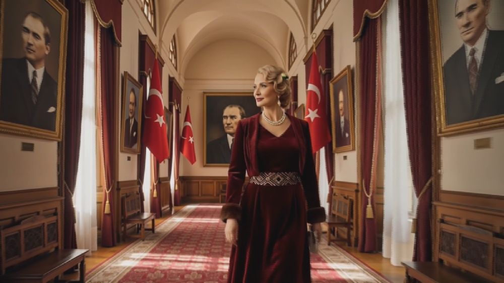 Ceyda Düvenci 29 Ekim videosunda yapay zeka ile İlk Meclis'te Gazi Mustafa Kemal Atatürk'ün konuşmasını dinledi