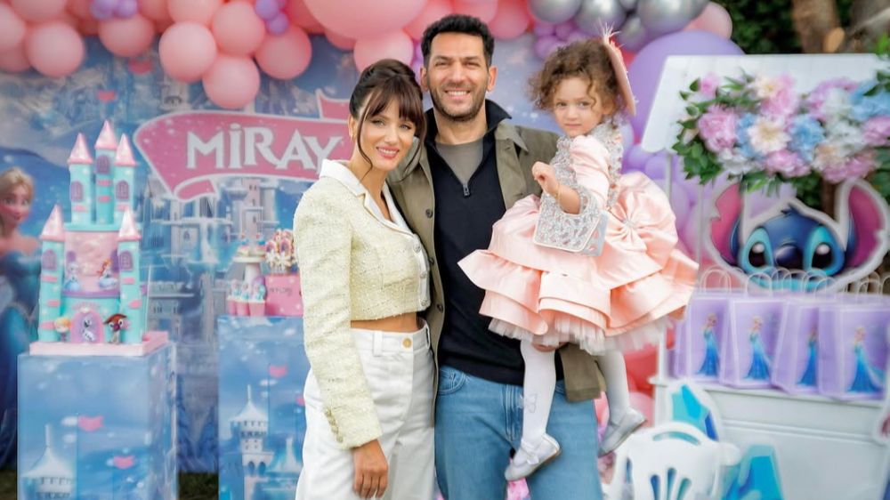 Murat Yıldırım ile Iman Elbani kızları Miray'ın doğum gününü kutladı