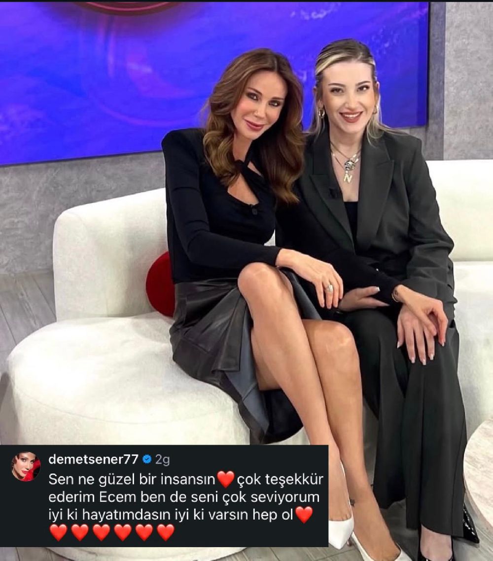 Ece Sarı yakın arkadaşı Demet Şener'in doğum gününü kutladı