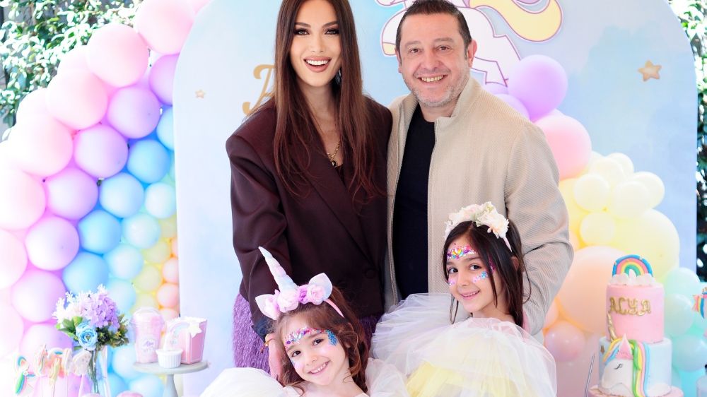Nihat Kahveci ve Fulya Sever Kahveci, kızları Alya'nın doğum gününü kutladı
