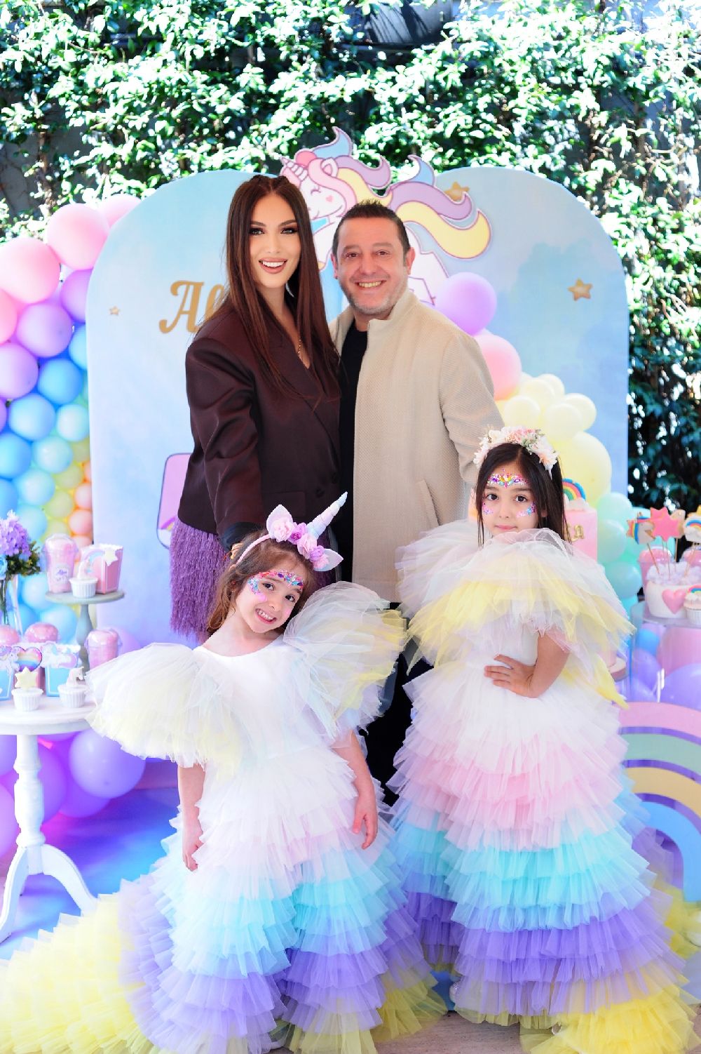 Nihat Kahveci ve Fulya Sever Kahveci, kızları Alya'nın doğum gününü kutladı