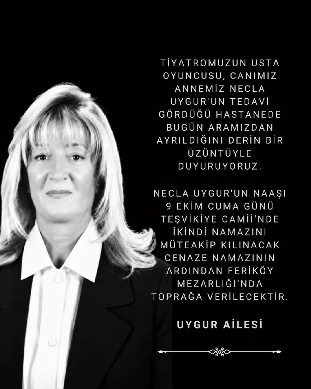 Necla Uygur hayatını kaybetti