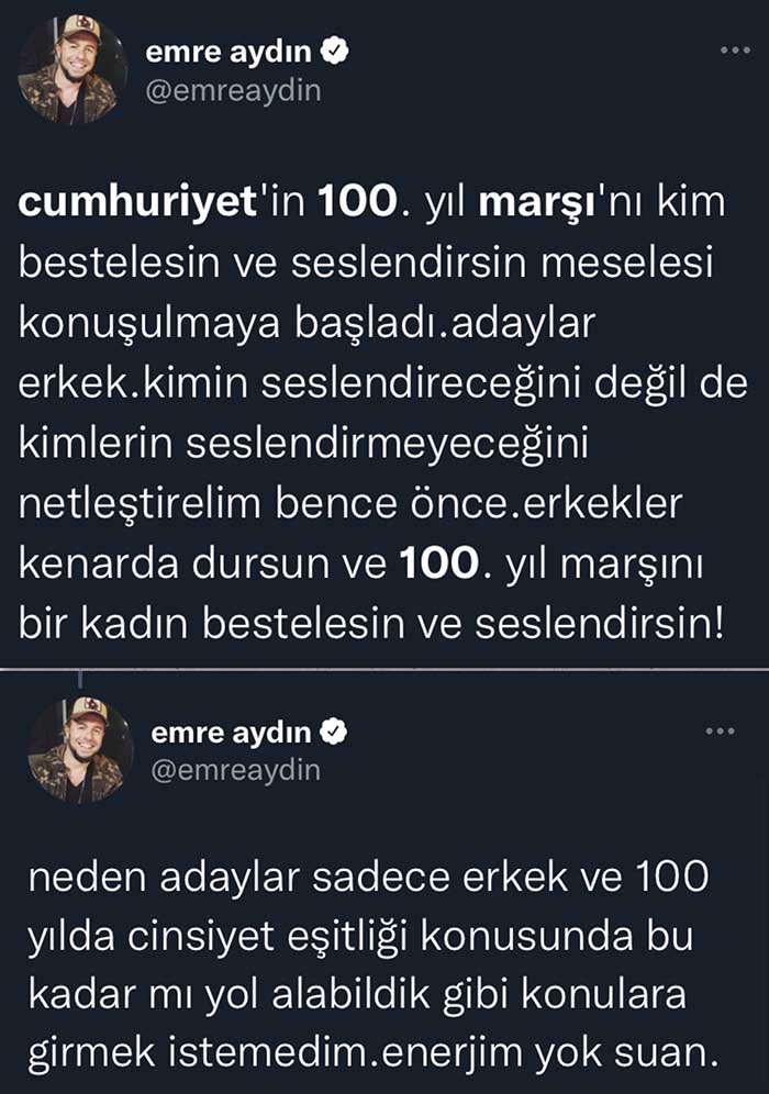 Emre Aydın'dan flaş çıkış: 100 yılda bu kadar mı yol alabildik?