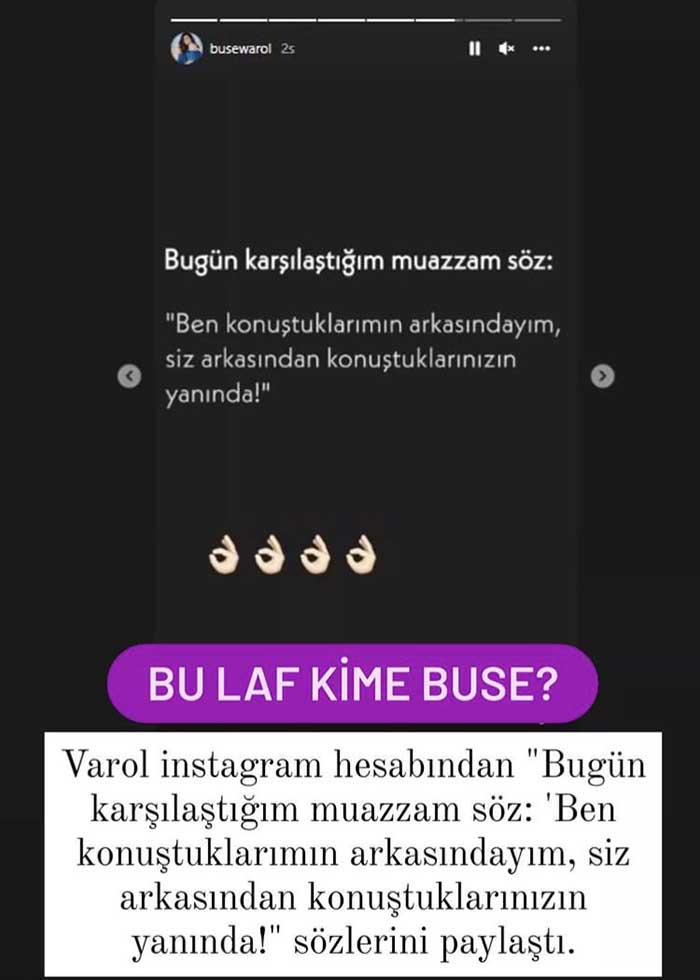 Buse Varol&#039;dan Olay Gönderme!
