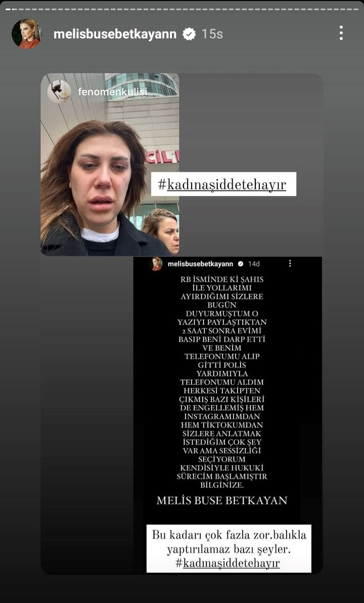Melis Buse Betkayan Eski Sevgilisinden Şiddet Gördüğünü Söyledi 