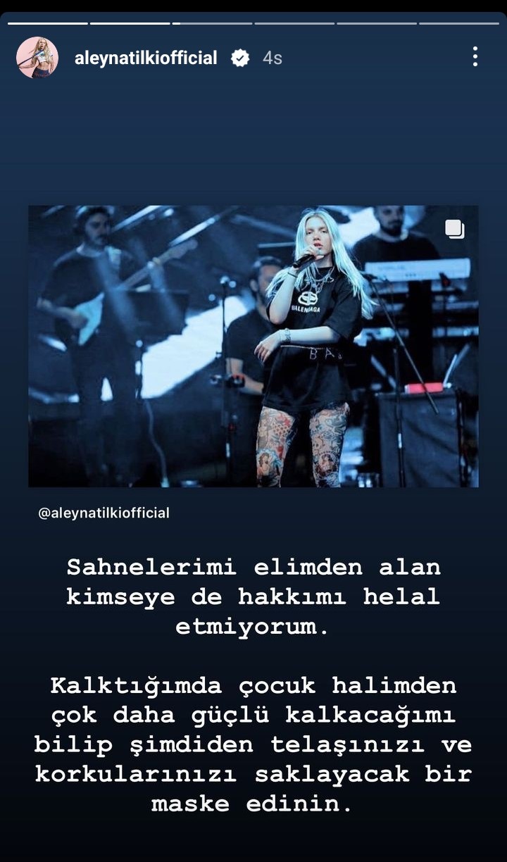 Aleyna Tilki&#039;den Hayranlarını Üzecek Haber