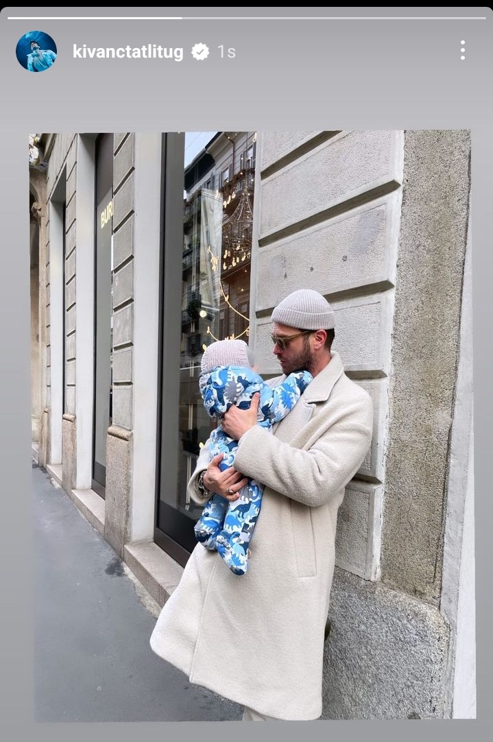 Kıvanç Tatlıtuğ Oğlu Kurt Efe'yi Paylaştı