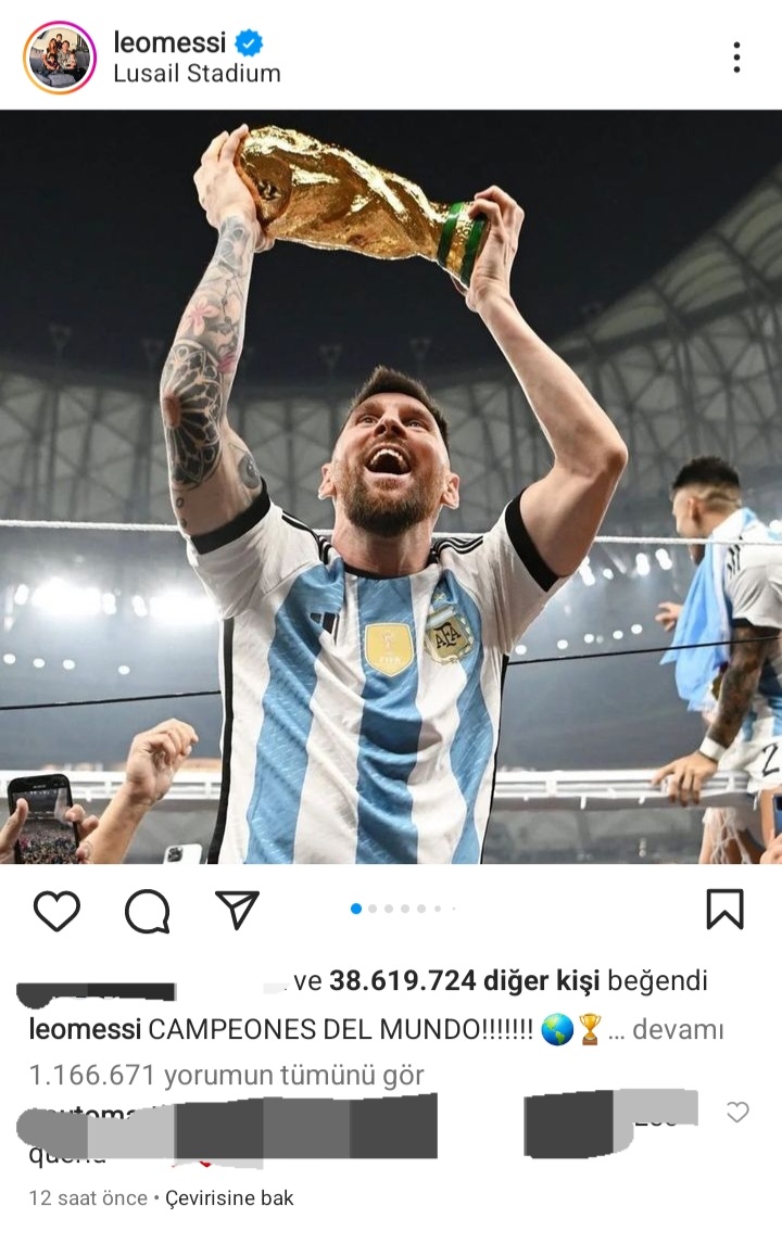 Lionel Messi&#039;den Sosyal Medya Rekoru 
