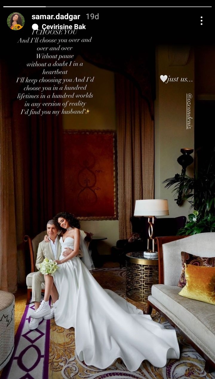 Özcan Deniz ile Samar Dadgar&#039;ın düğününden ilk kare geldi