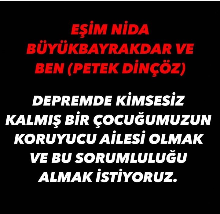 Petek Dinçöz ile Eşi Nida Büyükbayraktar Depremzede Bir Çocuğa Koruyucu Aile Olmak İstediğini Söyledi