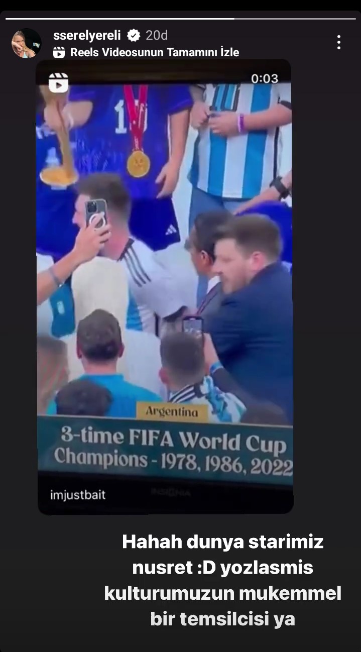 Serel Yereli&#039;nin fotoğrafı tartışma yarattı