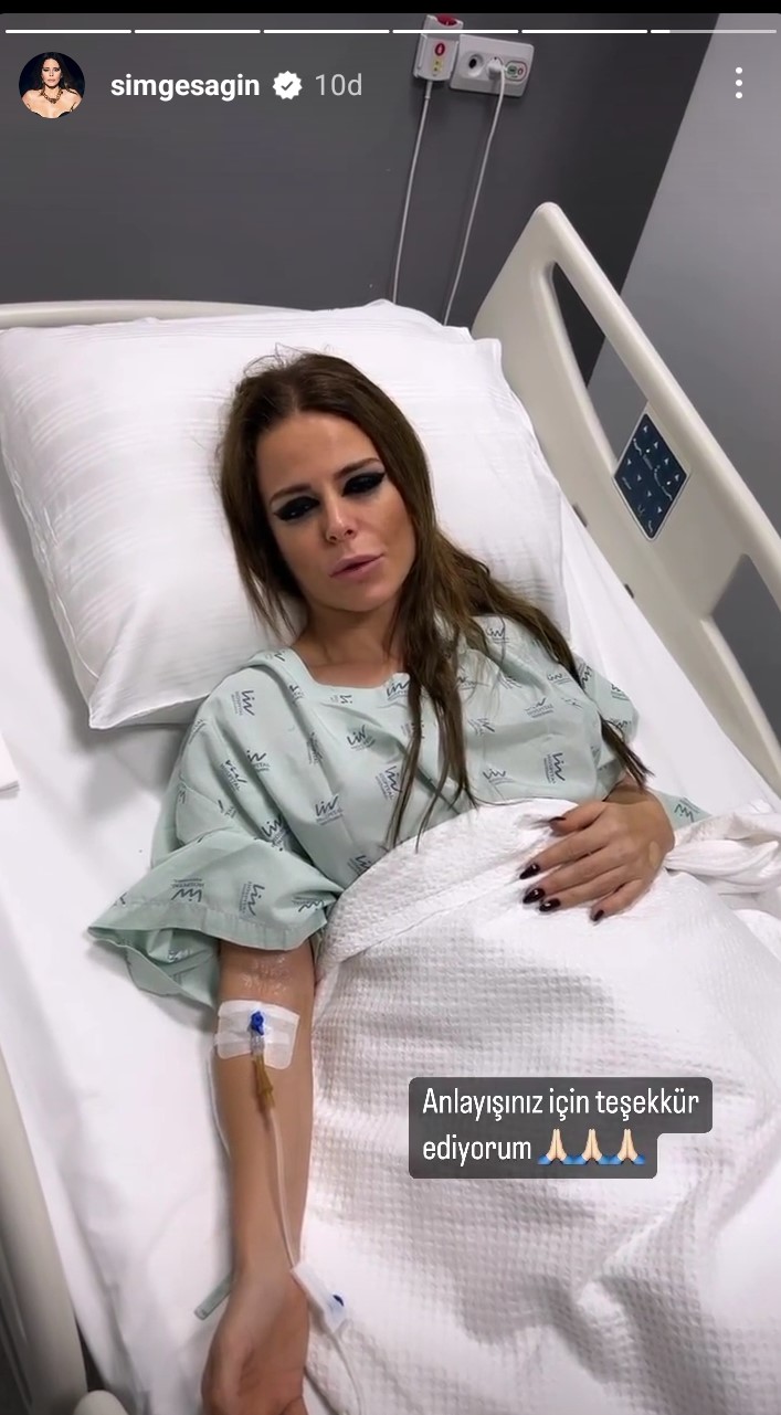 Simge Sağın Taburcu Oldu 